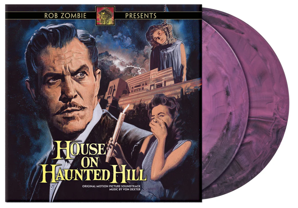 Rob Zombie Presents House On Haunted Hill 2LP Pink & Black Vinyl Record