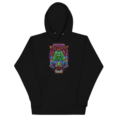 Rob Zombie Psychedelic Classic Mens Officially Licensed Hoodie Black