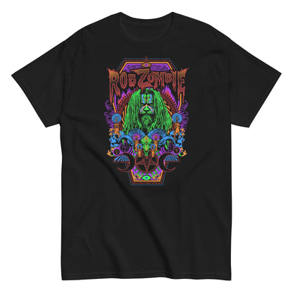 Rob Zombie Psychedelic Officially Licensed Mens T Shirt Black