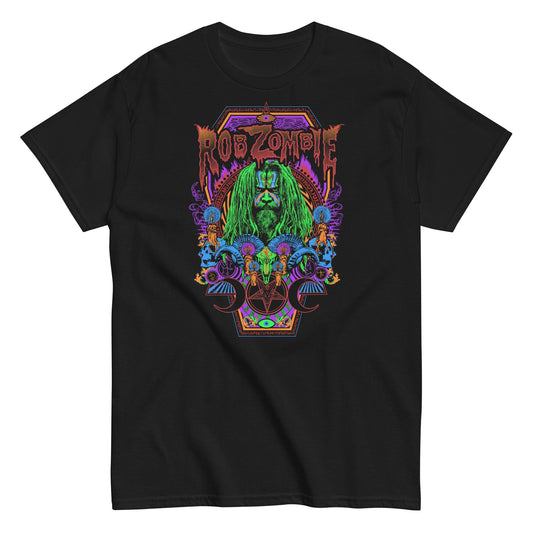 Rob Zombie Psychedelic Mens T Shirt Black