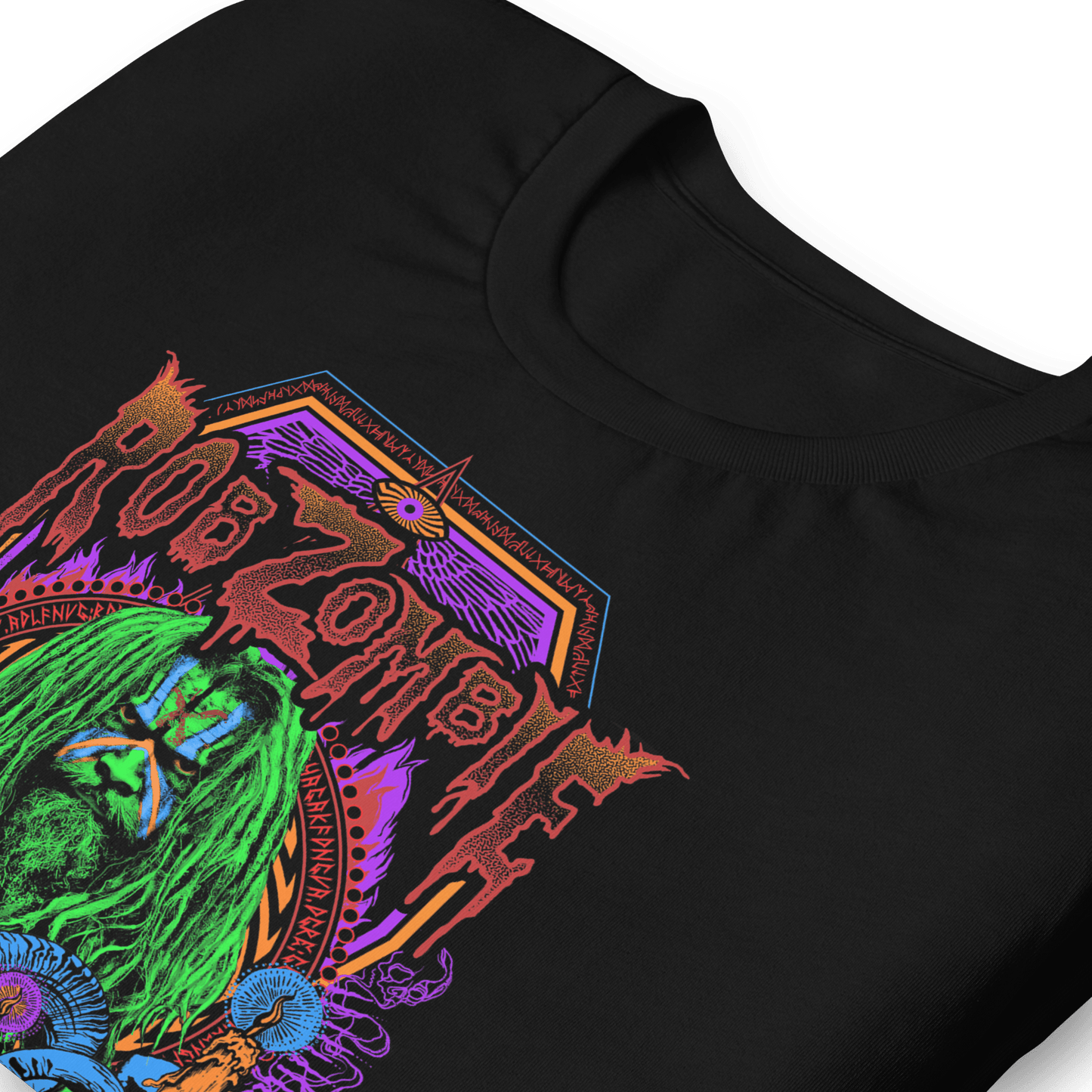 Rob Zombie Psychedelic Officially Licensed Mens T Shirt Black