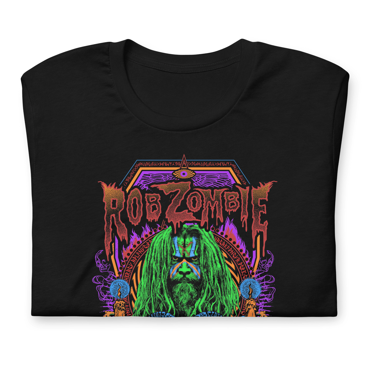 Rob Zombie Psychedelic Officially Licensed Mens T Shirt Black
