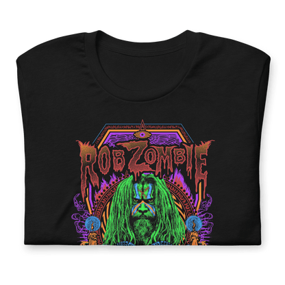 Rob Zombie Psychedelic Officially Licensed Mens T Shirt Black