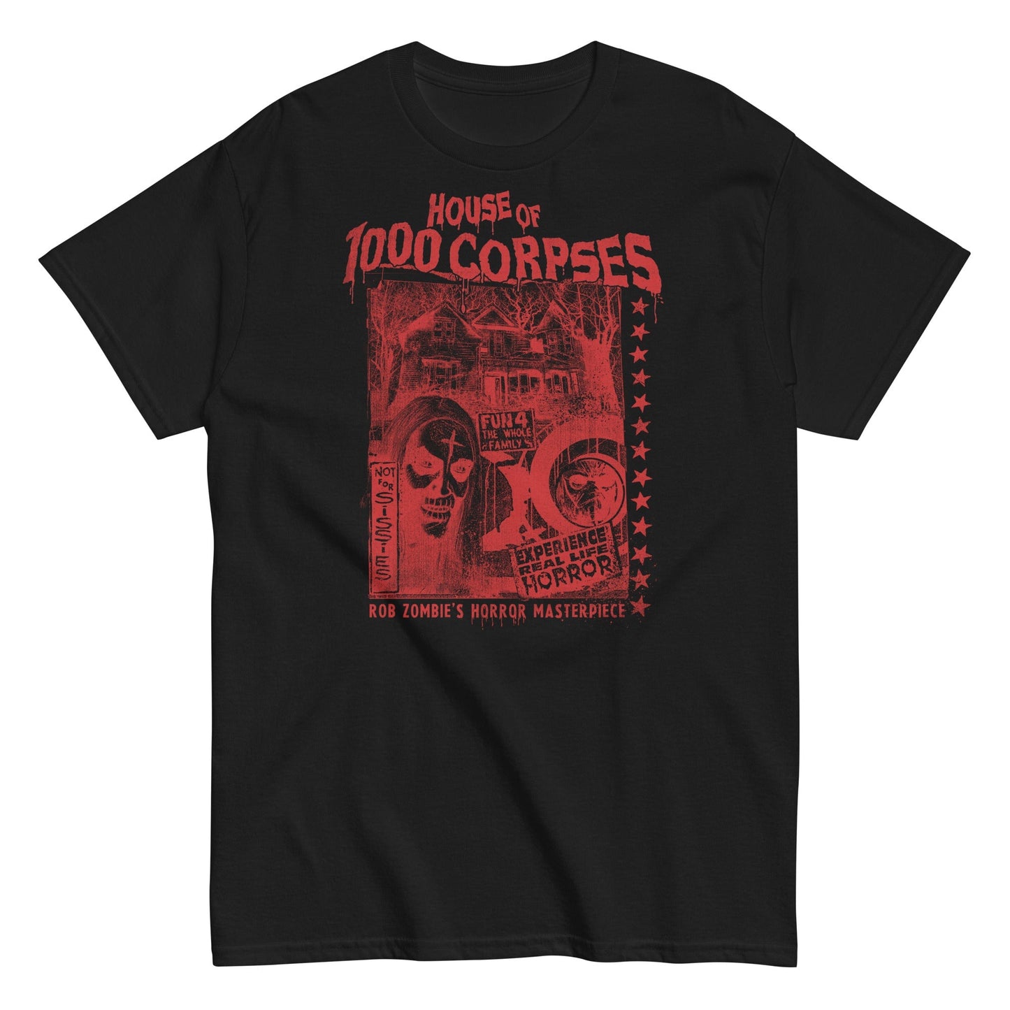 Rob Zombie Red Corpses Mens T Shirt Black