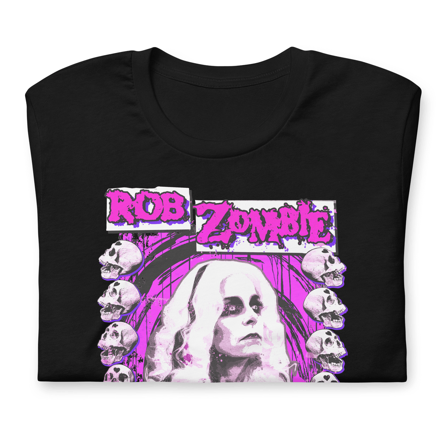 Rob Zombie Rob Skulls Officially Licensed Mens T Shirt Black