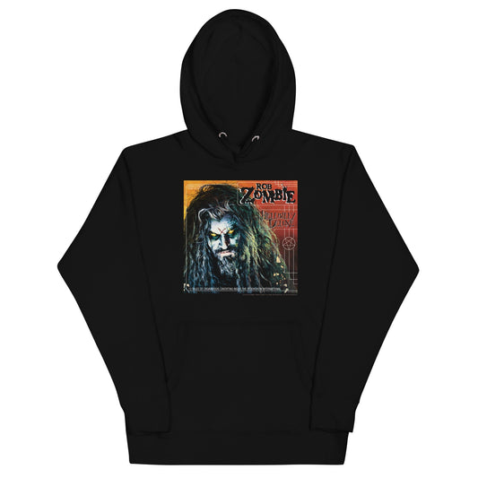 Rob Zombie Staring Mens Hoodie Black