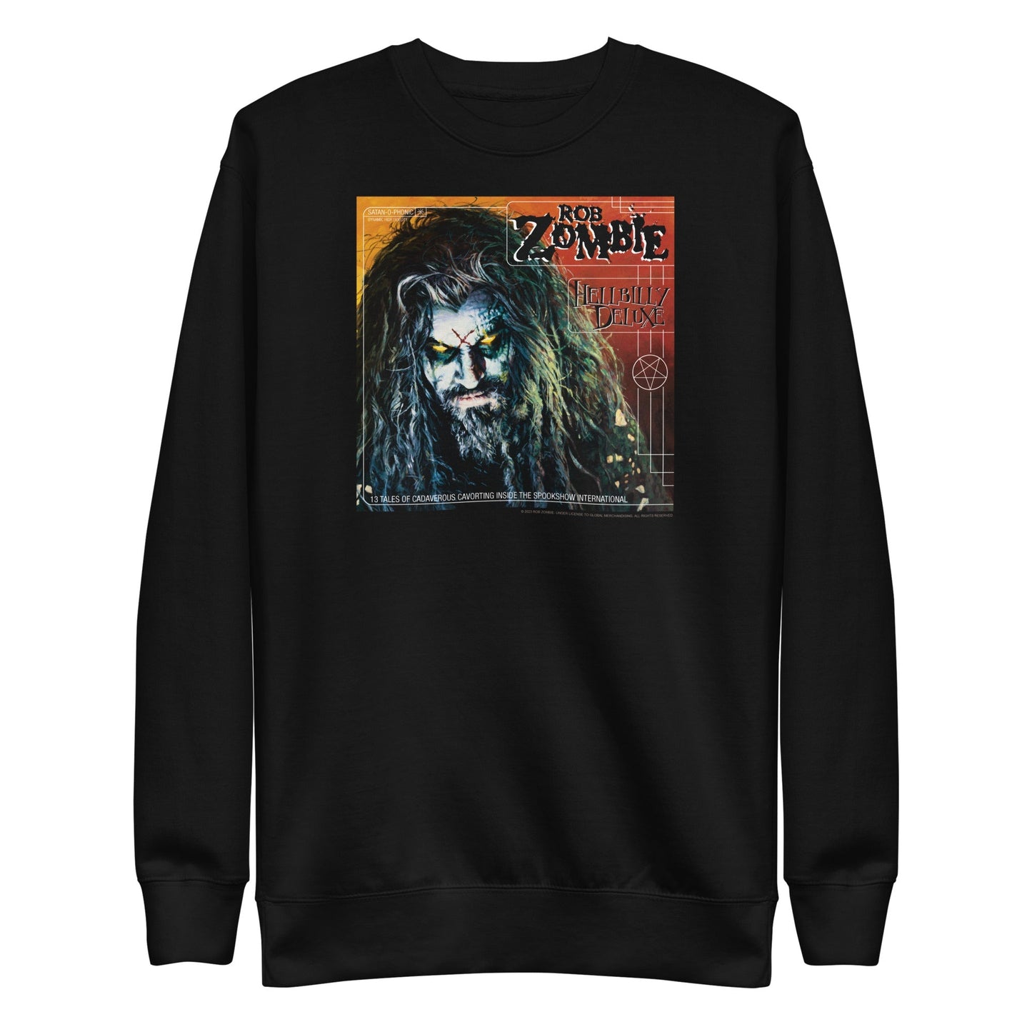 Rob Zombie Staring Mens Sweatshirt Black