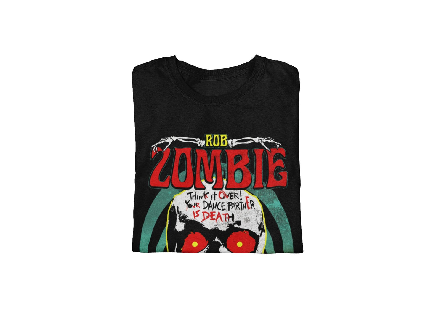 Rob Zombie Think It Over Jumbo Print Mens T Shirt Black