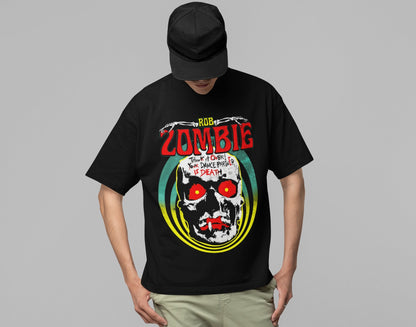 Rob Zombie Think It Over Jumbo Print Mens T Shirt Black