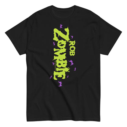 Rob Zombie Vertical Logo Officially Licensed Mens T Shirt Black