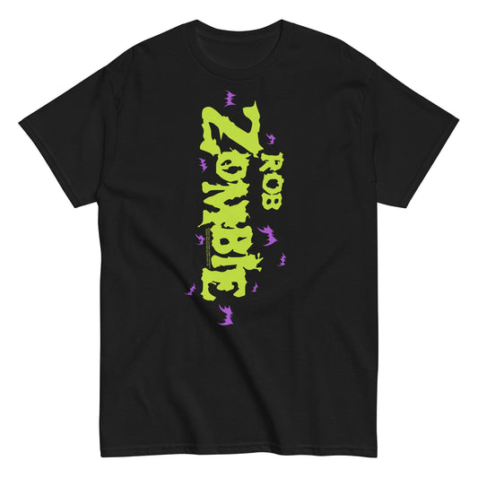 Rob Zombie Vertical Logo Mens T Shirt Black