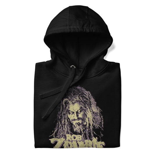 Rob Zombie Vintage Early 2000s Classic Mens Officially Licensed Hoodie Black