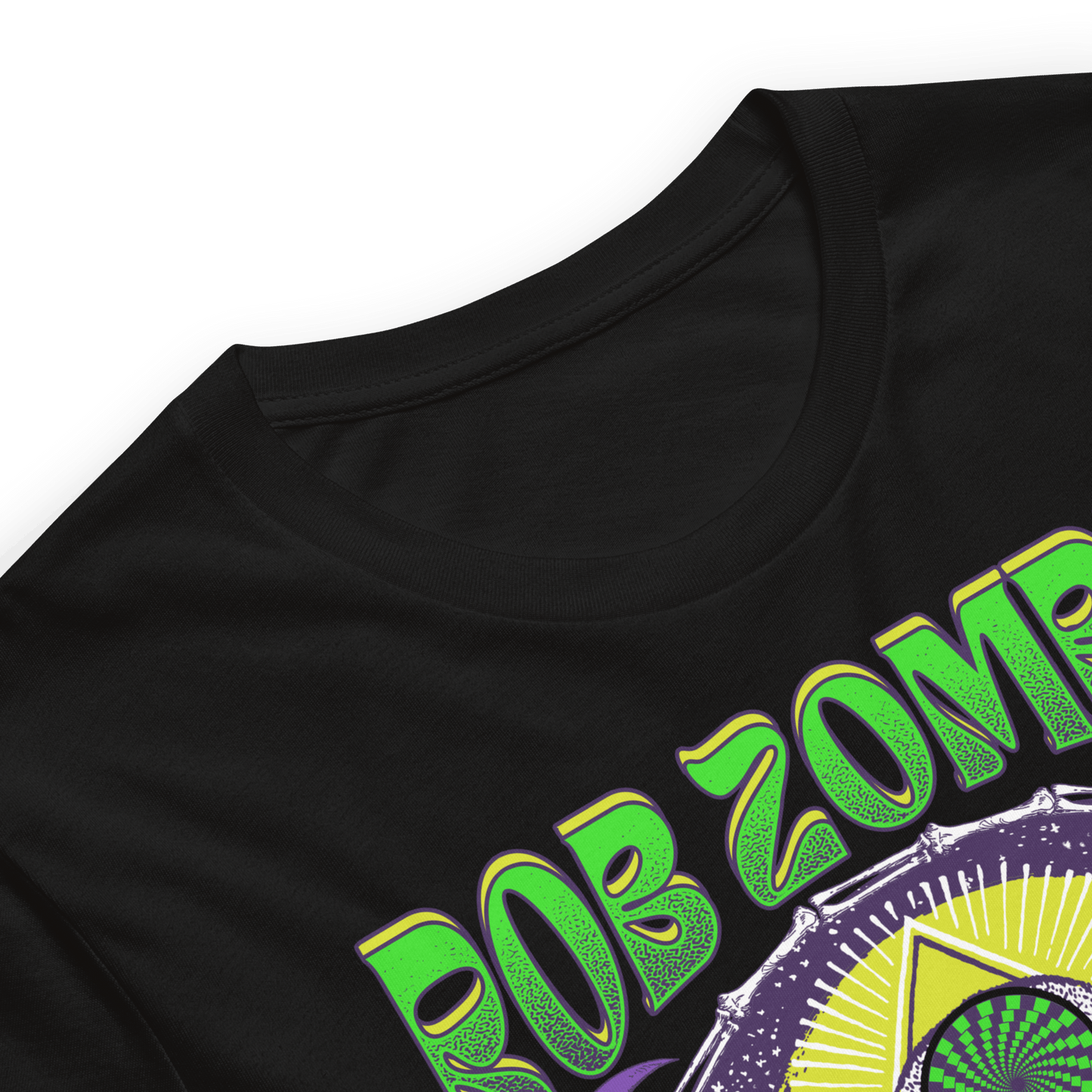 Rob Zombie Yellow Skull Officially Licensed Mens T Shirt Black