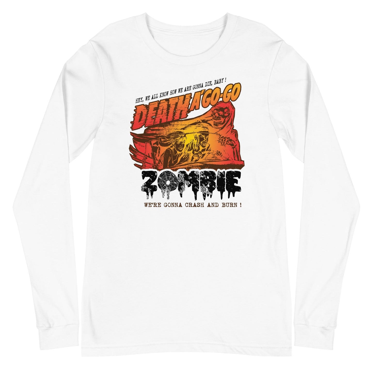 Rob Zombie Death a Go Go Mens Long Sleeve Shirt White