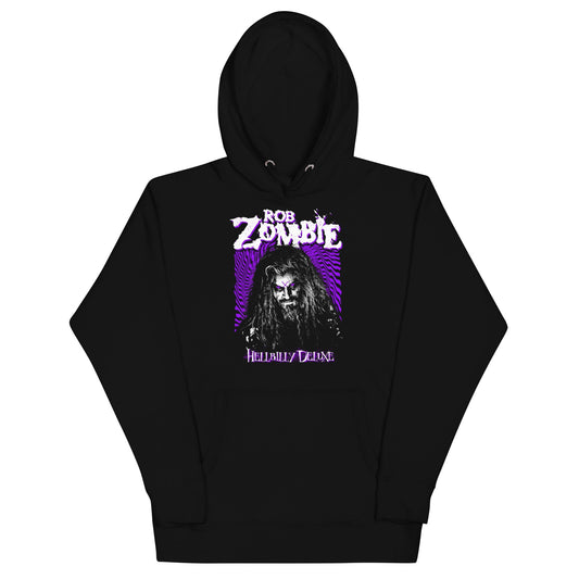 Rob Zombie Hellbilly Purple Mens Hoodie Black