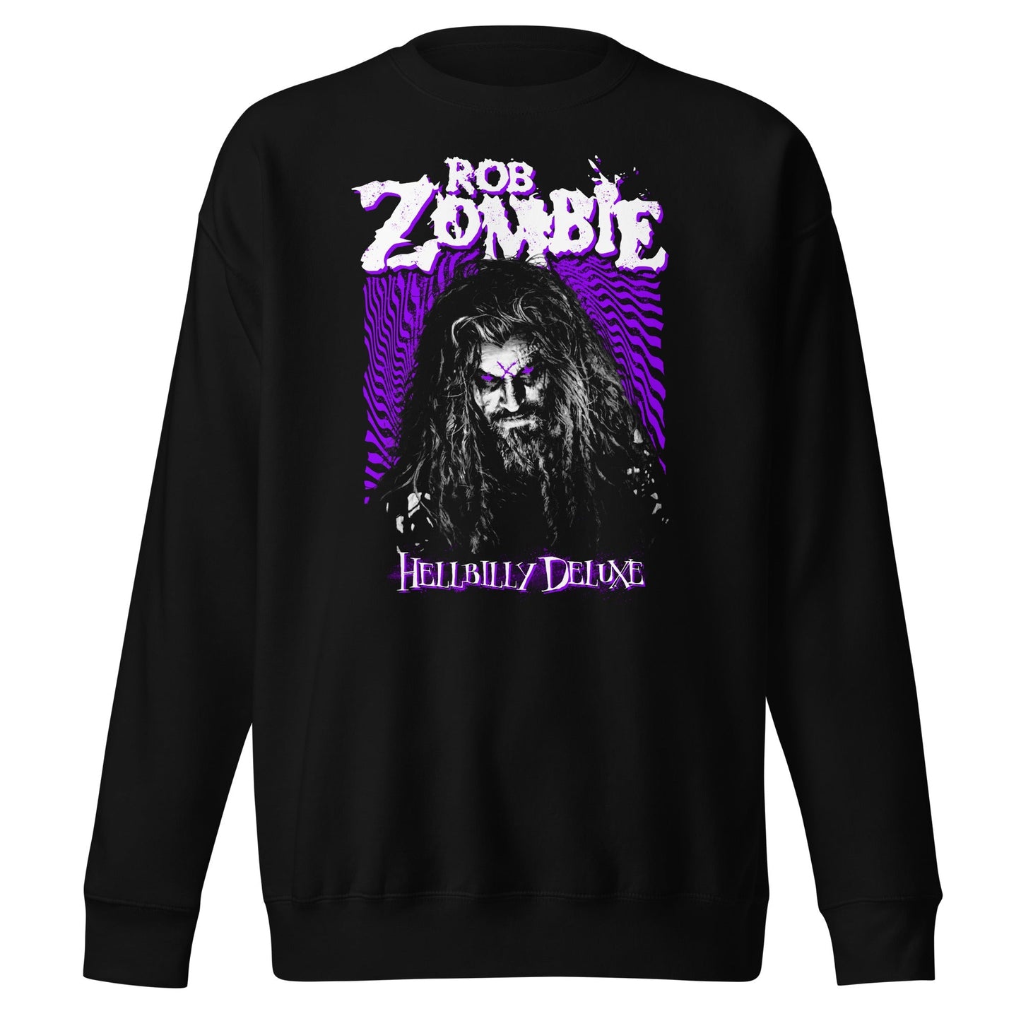 Rob Zombie Hellbilly Purple Mens Sweatshirt Black