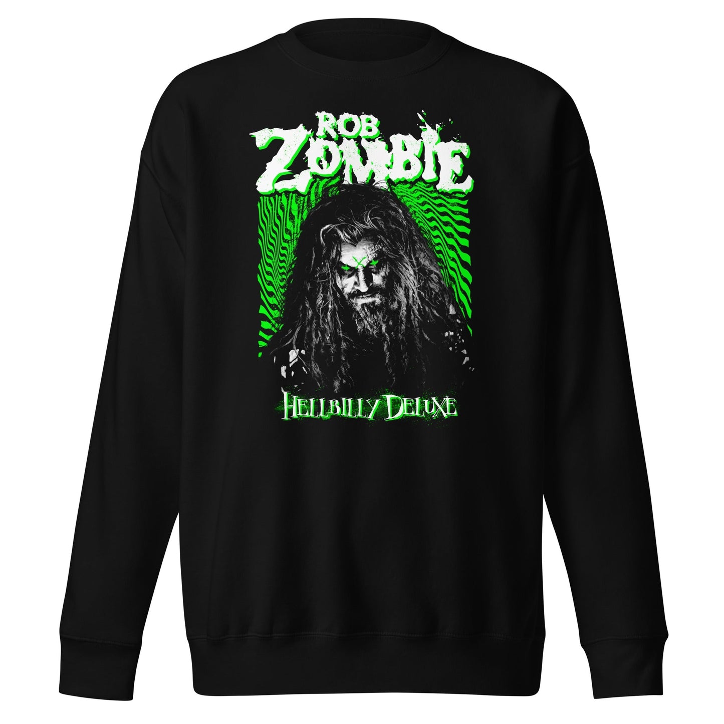 Rob Zombie Hellbilly Green Mens Sweatshirt Black