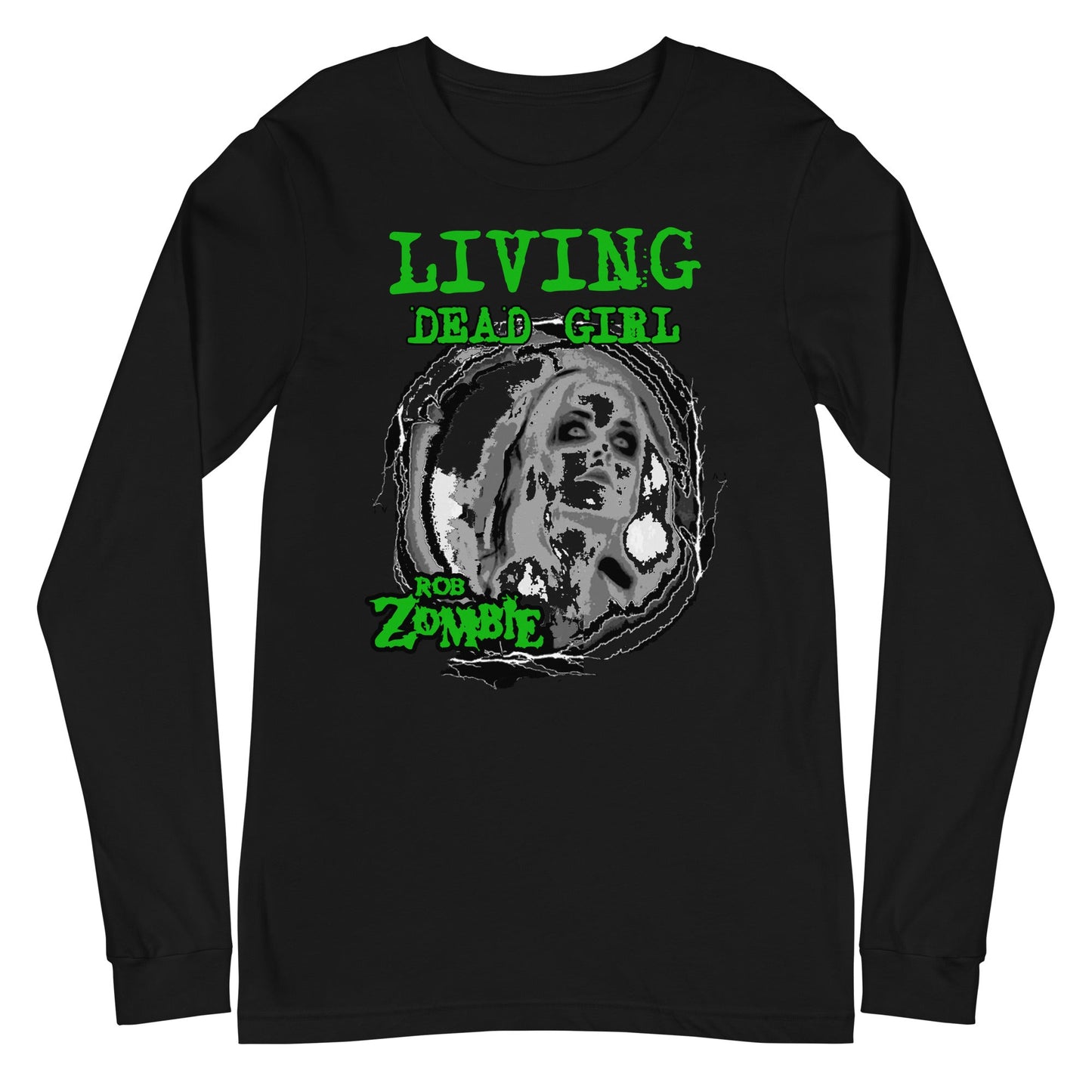 Rob Zombie Living Dead Girl Mens Long Sleeve Shirt Black