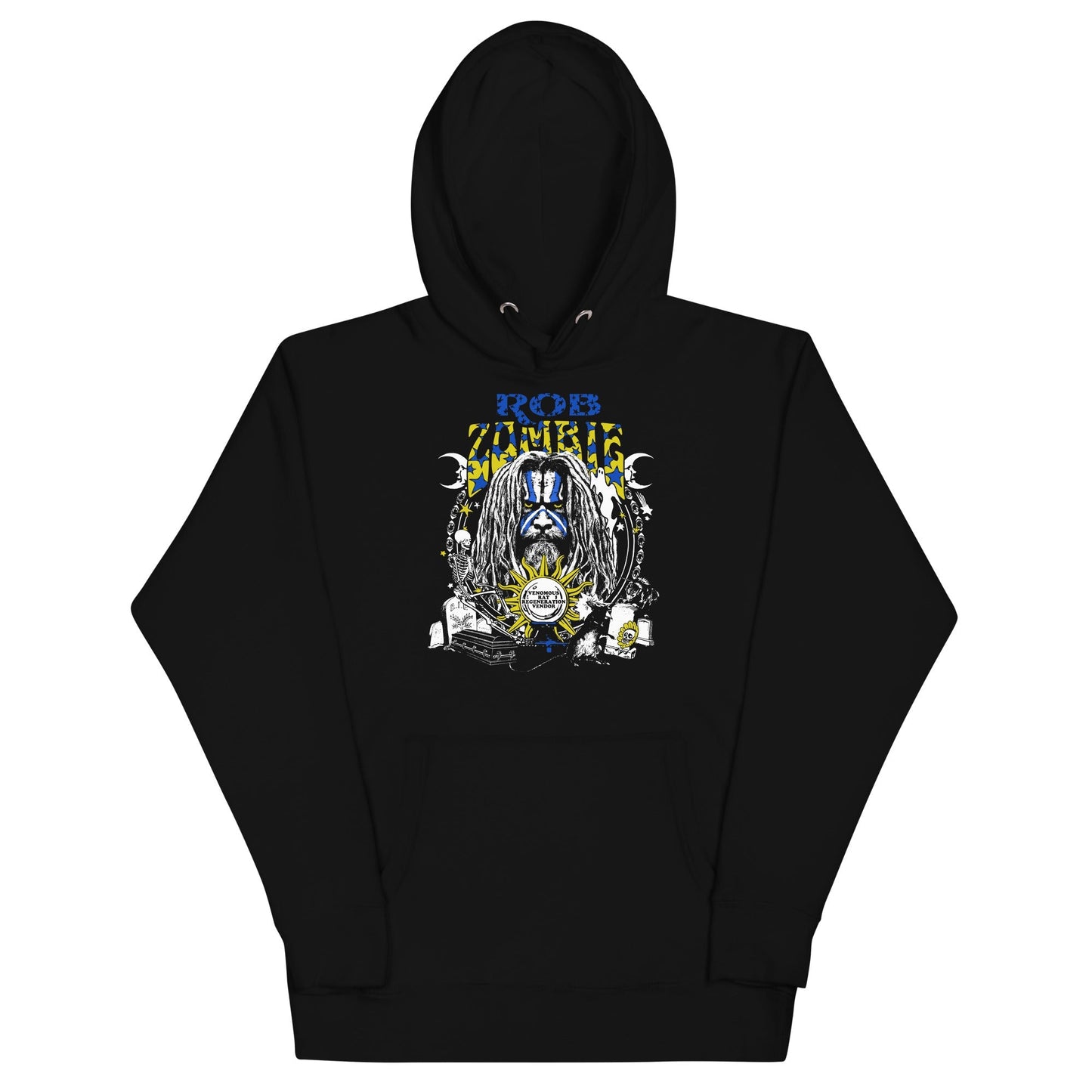 Rob Zombie Venemous Rat Mens Hoodie Black