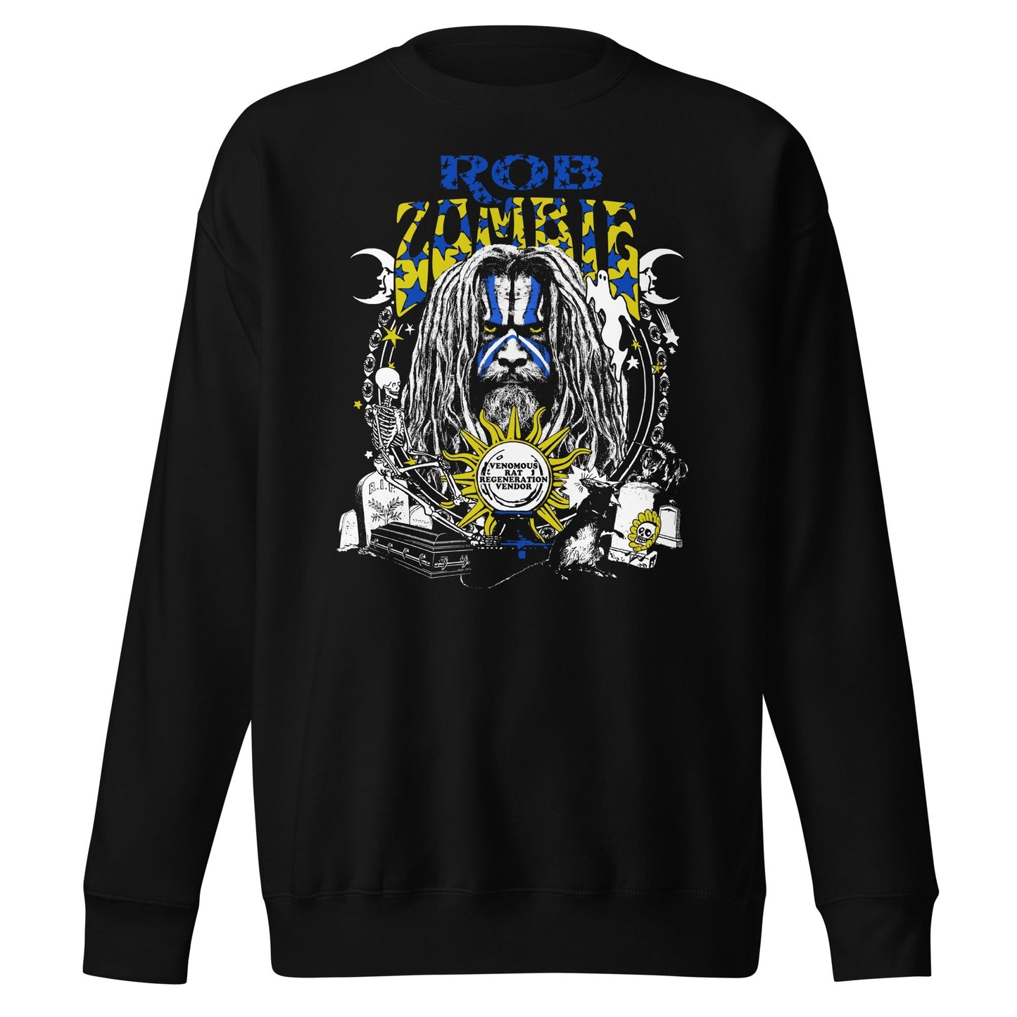 Rob Zombie Venemous Rat Mens Sweatshirt Black