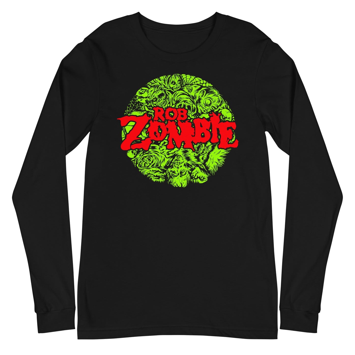 Rob Zombie Slime Logo Mens Long Sleeve Shirt Black