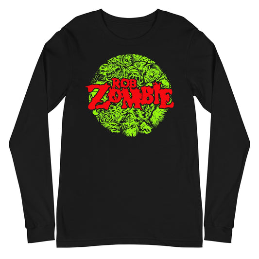 Rob Zombie Slime Logo Mens Long Sleeve Shirt Black