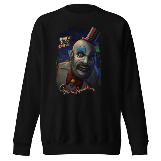 Rob Zombie Captain Spaulding Mens Sweatshirt Black