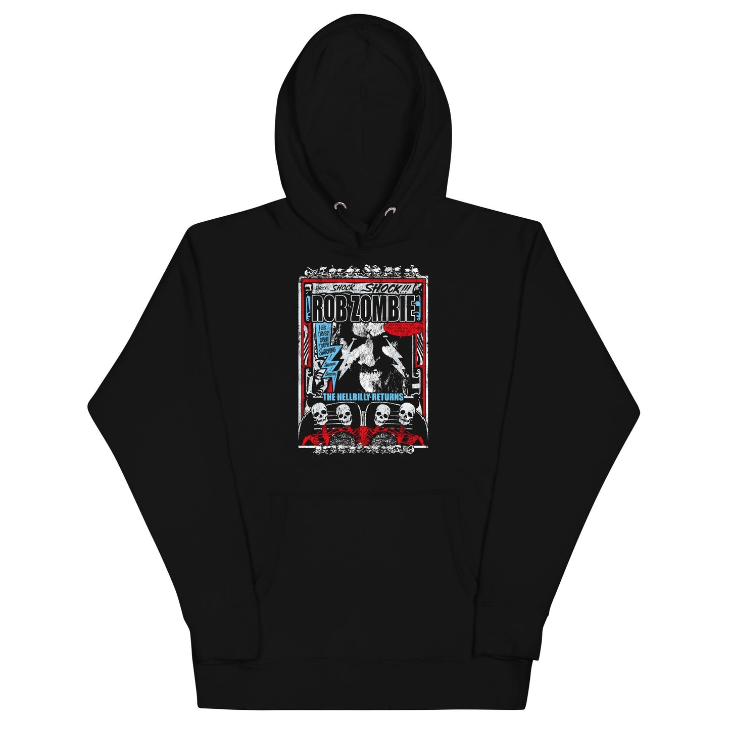 Rob Zombie Comic Book Mens Hoodie Black