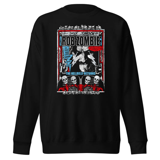 Rob Zombie Comic Book Mens Sweatshirt Black