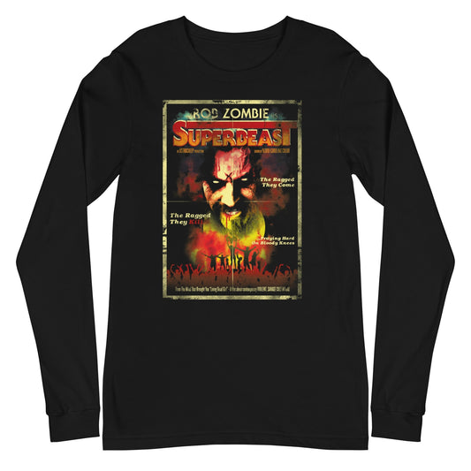 Rob Zombie Superbeast Mens Long Sleeve Shirt Black