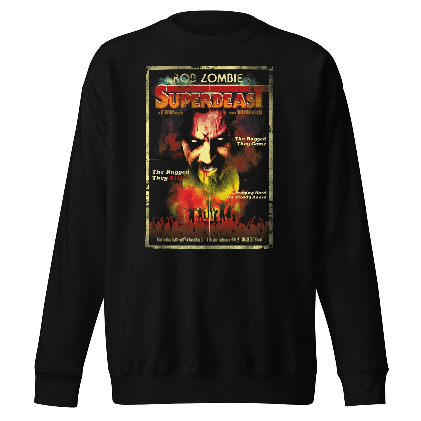 Rob Zombie Superbeast Mens Sweatshirt Black