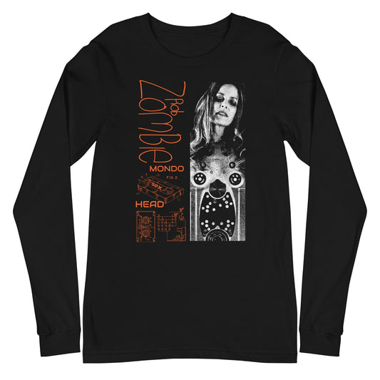 Rob Zombie Mondo Head Mens Long Sleeve Shirt Black