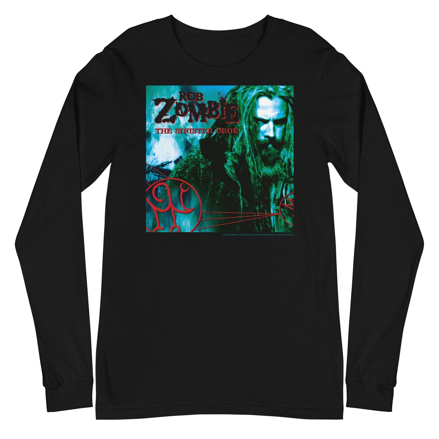 Rob Zombie Sinister Urge Mens Long Sleeve Shirt Black