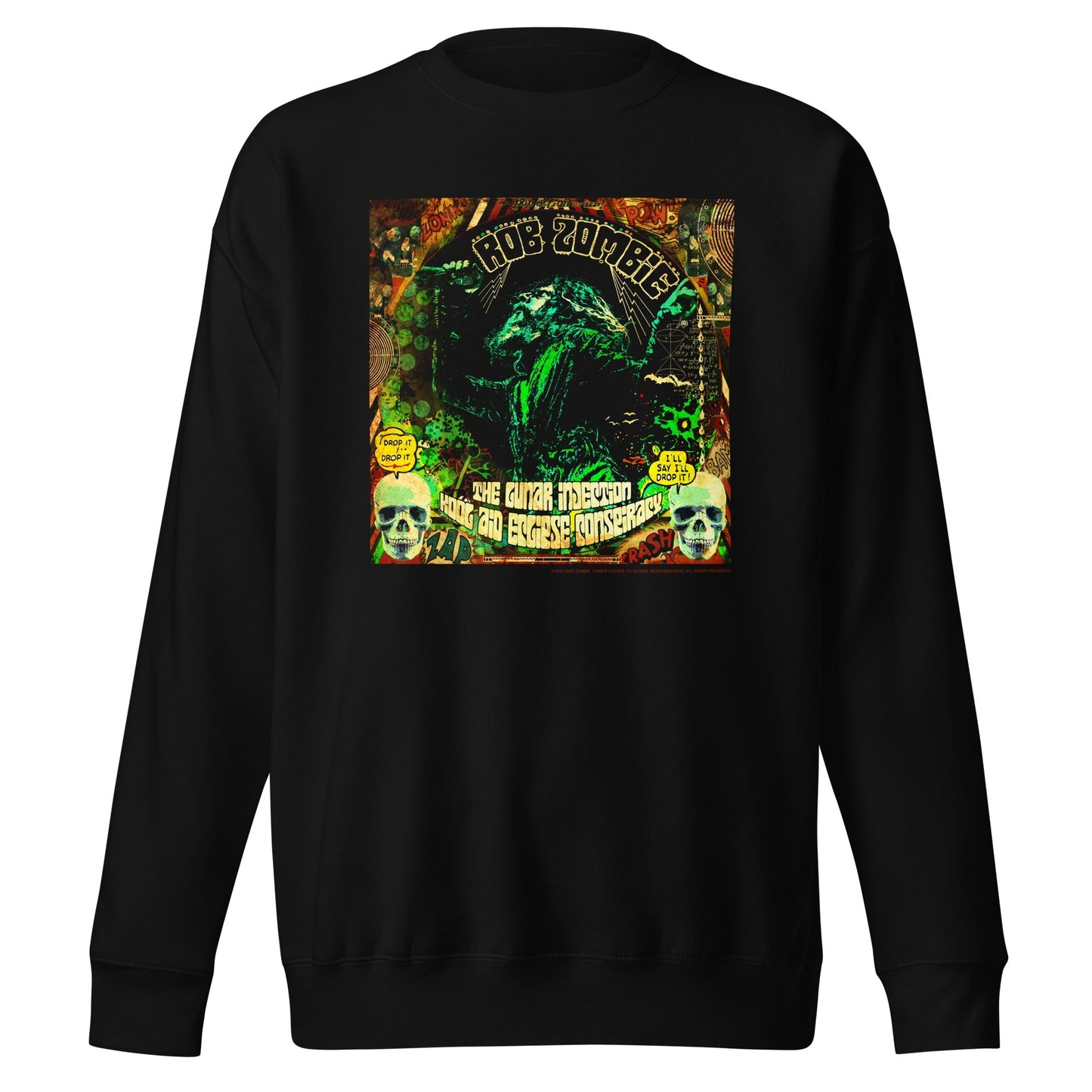 Rob Zombie Lunar Injection Mens Sweatshirt Black