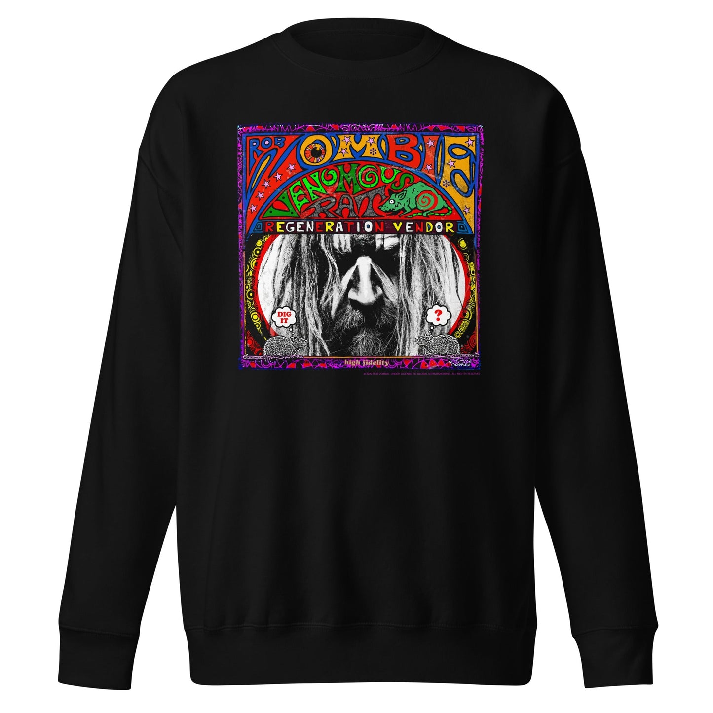 Rob Zombie Regeneration Mens Sweatshirt Black