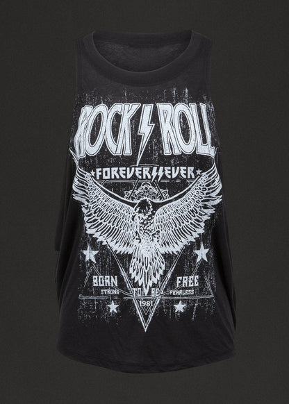 Rock'n'Roll Forever Loose Fit Tank Top