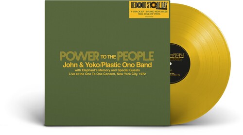 Power To The People: Live at the One To One Concert, New York City 1972 (2025 RSD Exclusive, Extended Play, 180 Gram Vinyl, Colored Vinyl, Yellow) Vinyl Record