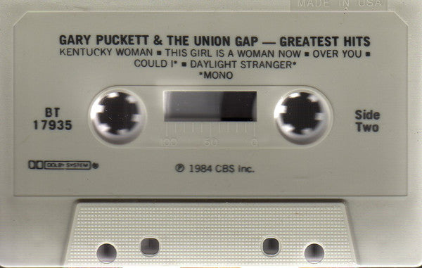 Gary Puckett And The Union Gap Greatest Hits Cassette Tape