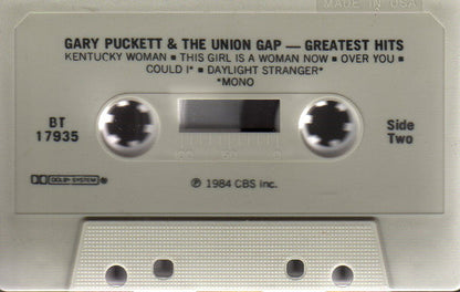 Gary Puckett And The Union Gap Greatest Hits Cassette Tape
