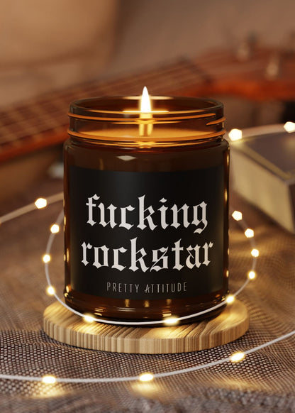 9 oz Fucking Rockstar Scented Soy Candle