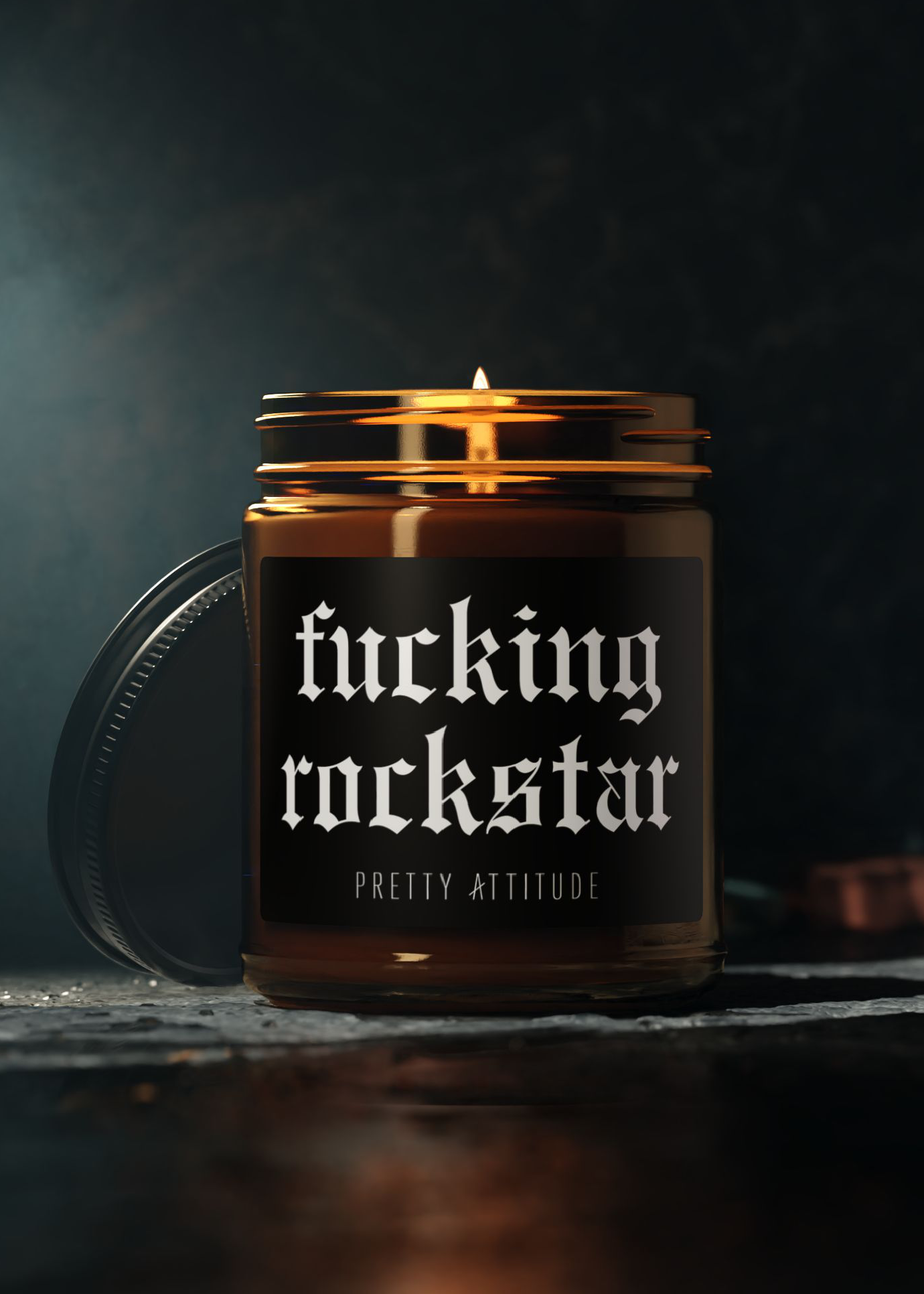 9 oz Fucking Rockstar Scented Soy Candle