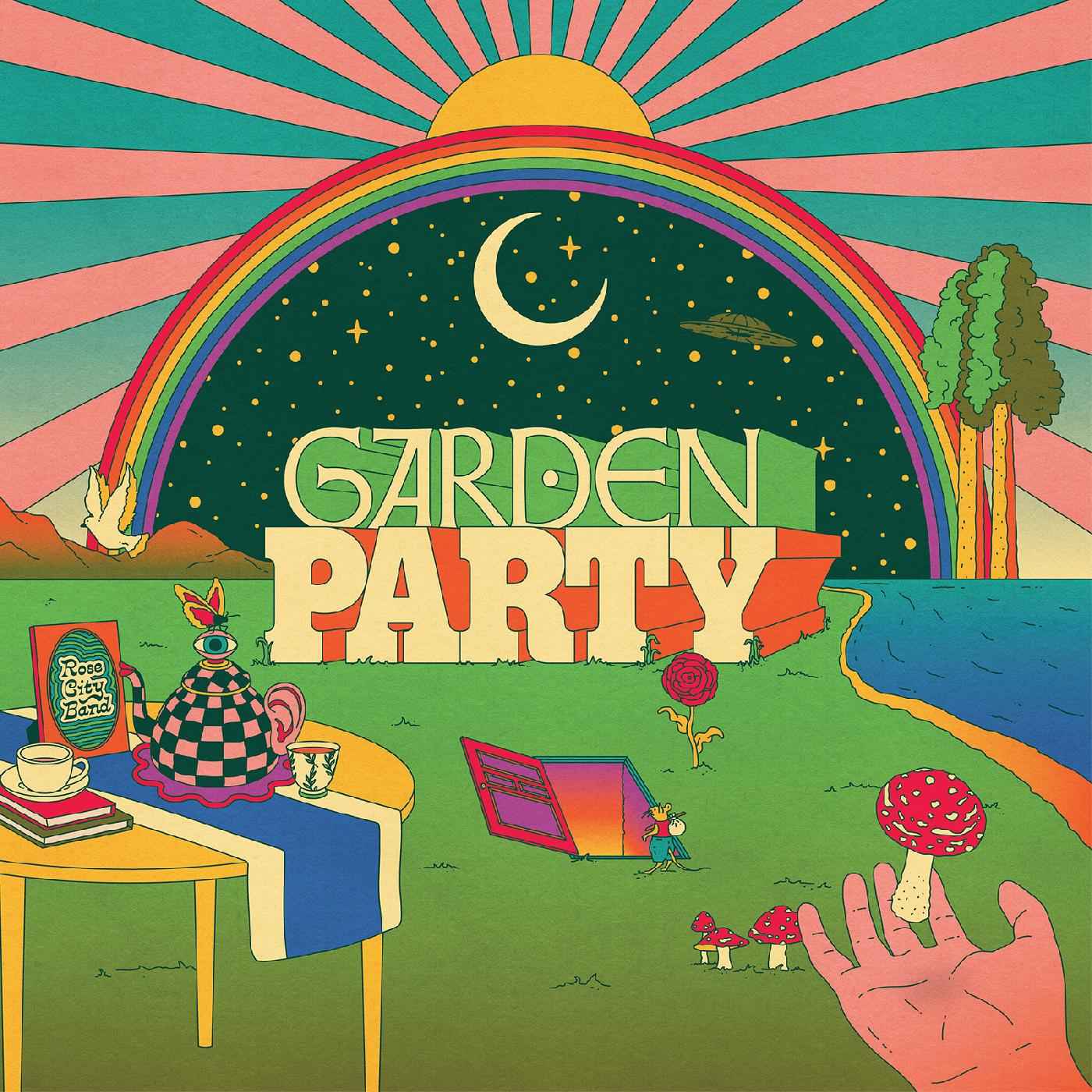 Rose City Band - Garden Party (Indie Exclusive Clear With Purple Vinyl) [Vinyl] Vinyl Record