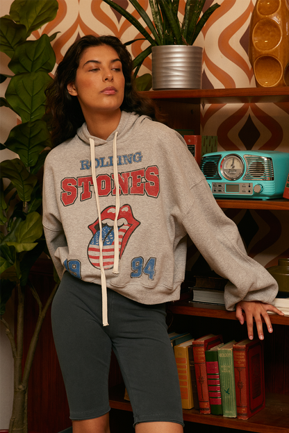 Rolling Stones USA 1994 Womens Hoodie Grey