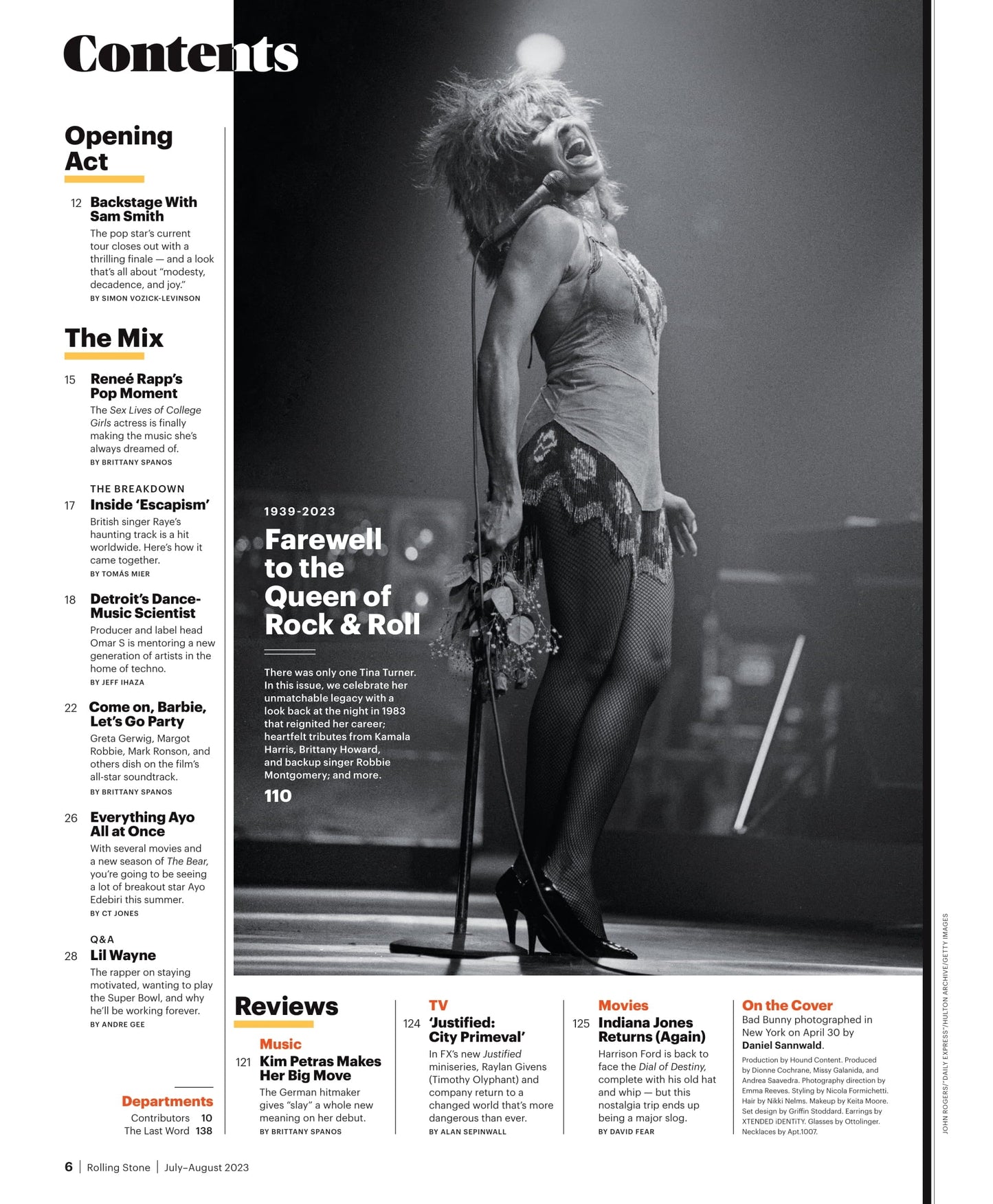 Rolling Stone - July & August 2023: Bad Bunny Presents The Future Of Music, AI Music Battles Brewing, The Power Of Snippets, What's Next For F.N.F. Star GloRilla, 25 Artists Rewriting The Rules & More