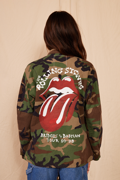 Rolling Stones Authentic Vintage Womens Camo Army Jacket