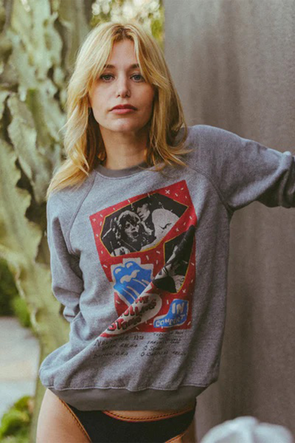 The Rolling Stones Womens Sweatshirt Grey