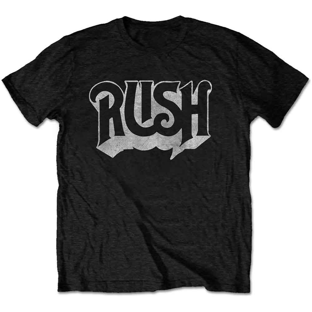 Rush Logo T Shirt Black Officially Licensed