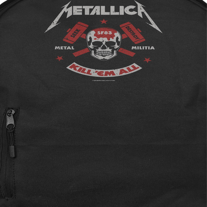 Metallica Kill Em All Backpack Bag Black Officially Licensed