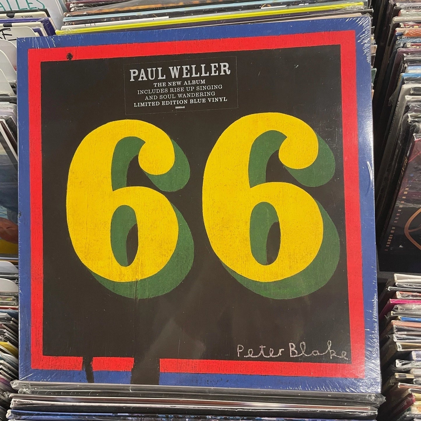 Paul Weller - 66 [Blue LP] Vinyl Record Album Cover