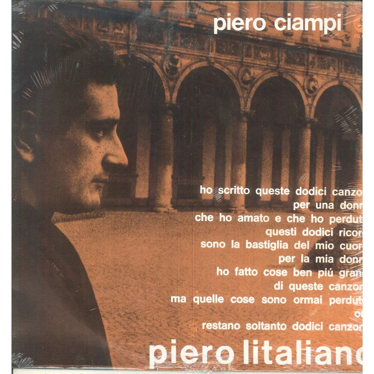 Piero Ciampi - Piero Ciampi [Colored Vinyl] [180 Gram] (Org) (Ita) Vinyl Record Album Cover